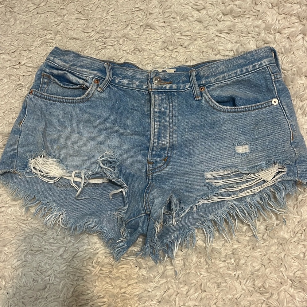 Free people size 28 jeans shorts, resell